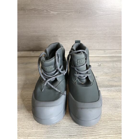 UGG USA Mens Size 11 Neumel X Grey Waterproof Rain Boots Shoes